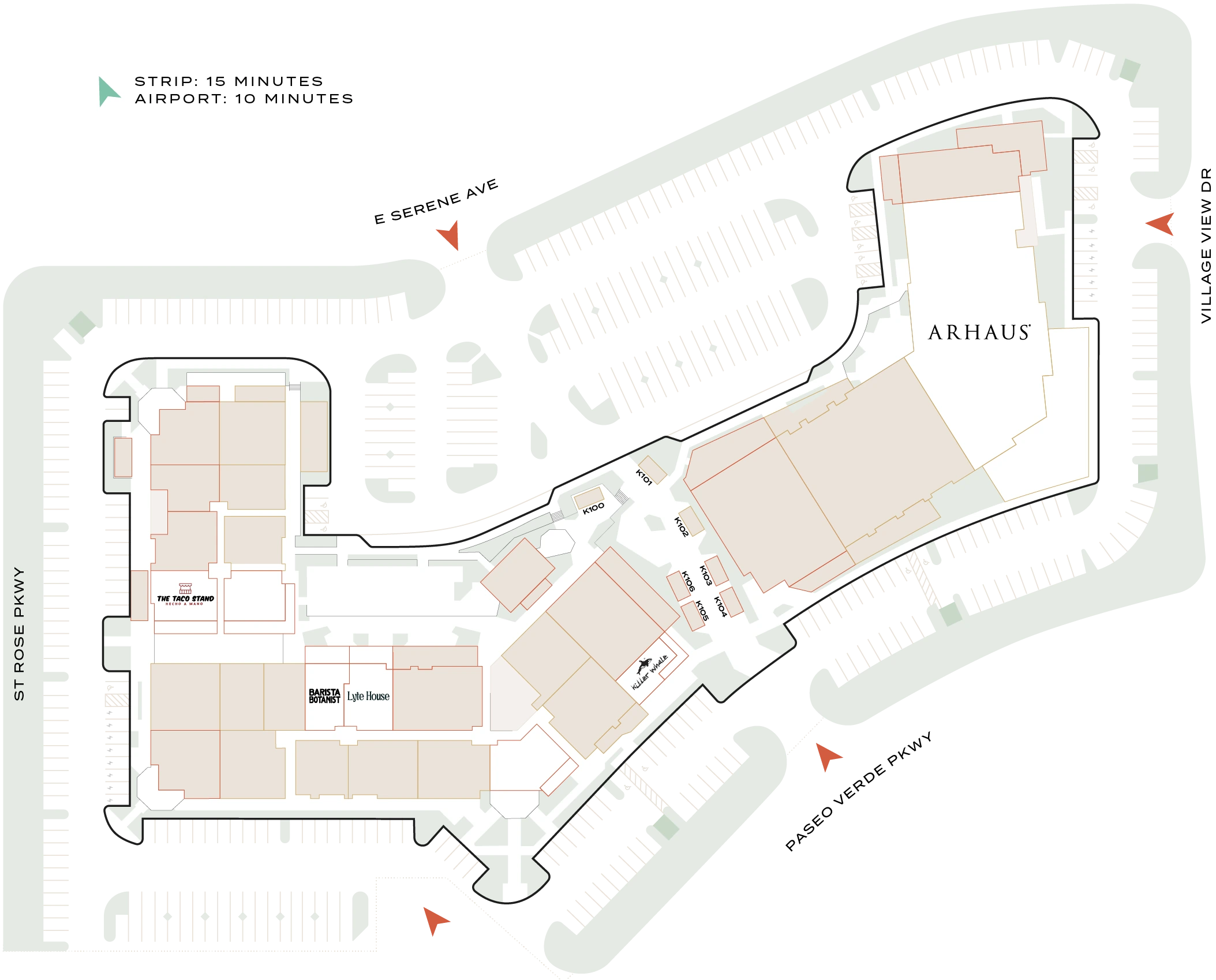 The Cliff site plan